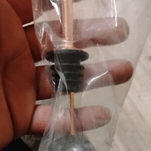 Copper and Black Bottle Stopper
